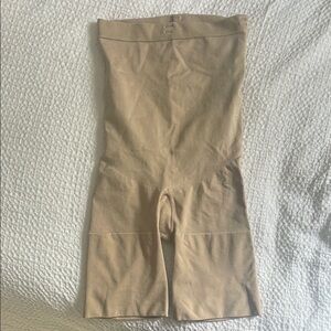 Spanx High-Waisted Mid Thigh Tan Shapewear size M